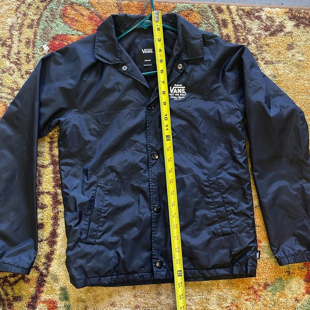 Boys, Vans, medium black windbreaker